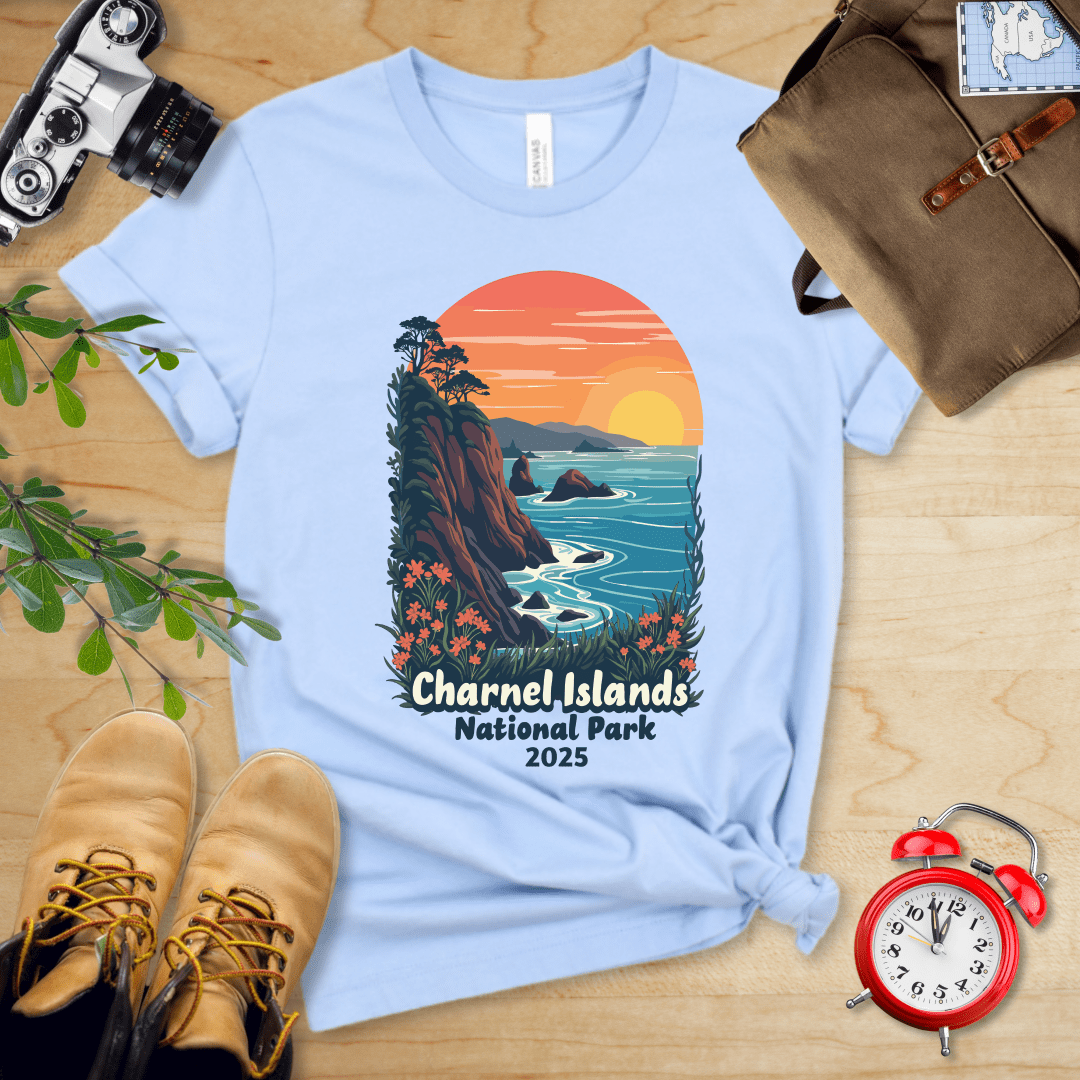 AnywherePOD T-Shirt Baby Blue / S Channel Islands National Park Shirt + Personalization