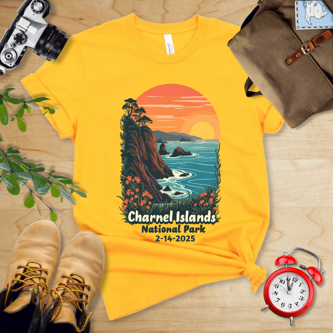 AnywherePOD T-Shirt Gold / S Channel Islands National Park Shirt + Personalization