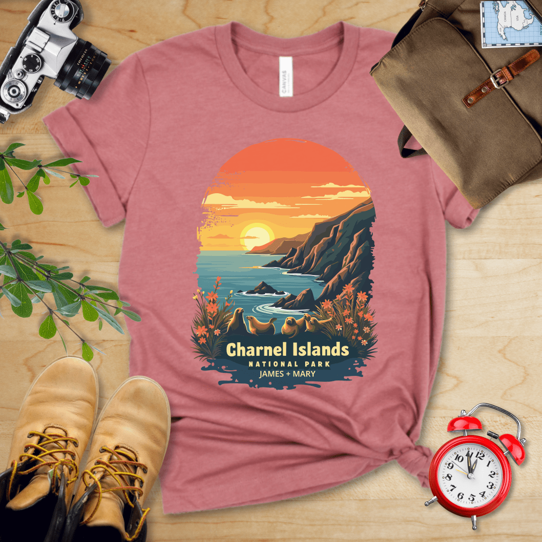 AnywherePOD T-Shirt Heather Mauve / S Channel Islands National Park Shirt + Personalization