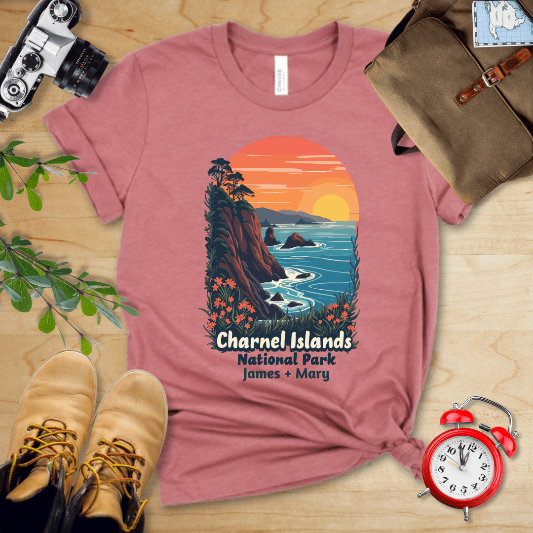 AnywherePOD T-Shirt Heather Mauve / S Channel Islands National Park Shirt + Personalization