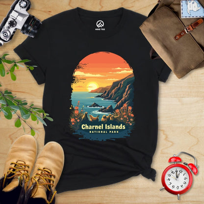 Hike Tee T-Shirt Black / S Channel Islands National Park Shirt