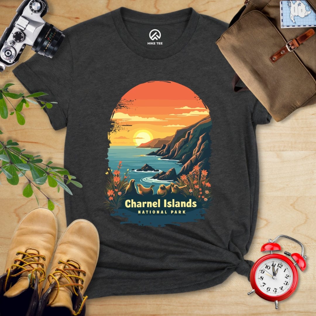 Hike Tee T-Shirt Dark Grey Heather / S Channel Islands National Park Shirt