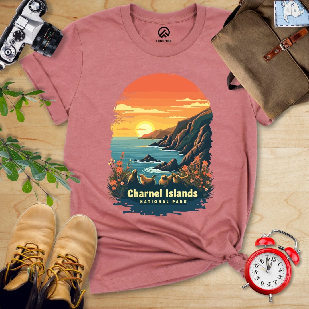 Hike Tee T-Shirt Heather Mauve / S Channel Islands National Park Shirt