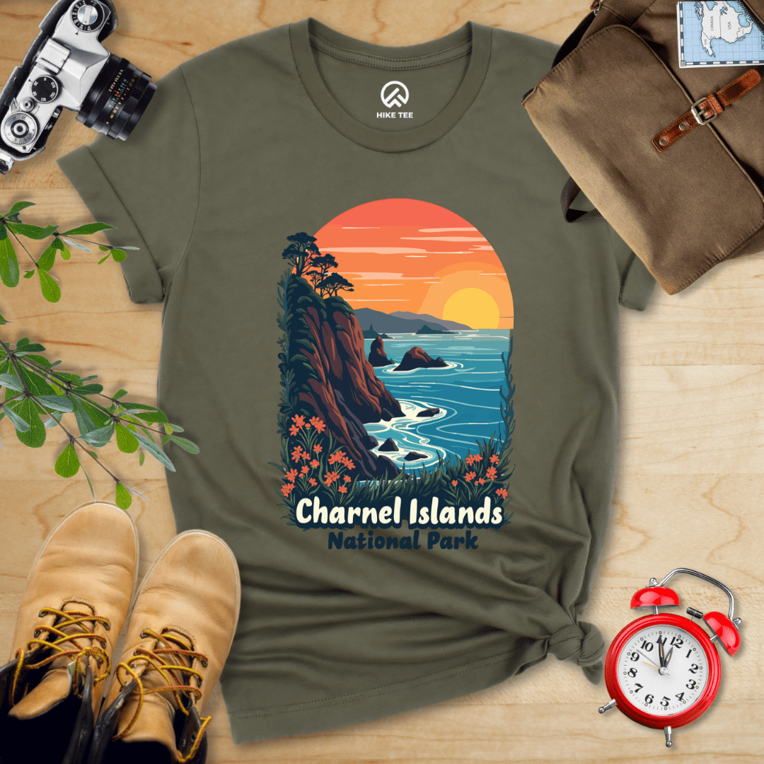 Hike Tee T-Shirt Military Green / S Channel Islands National Park Shirt