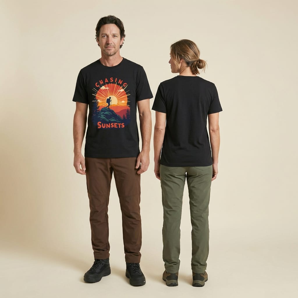 Hike Tee T-Shirt Chasing Sunsets Shirt