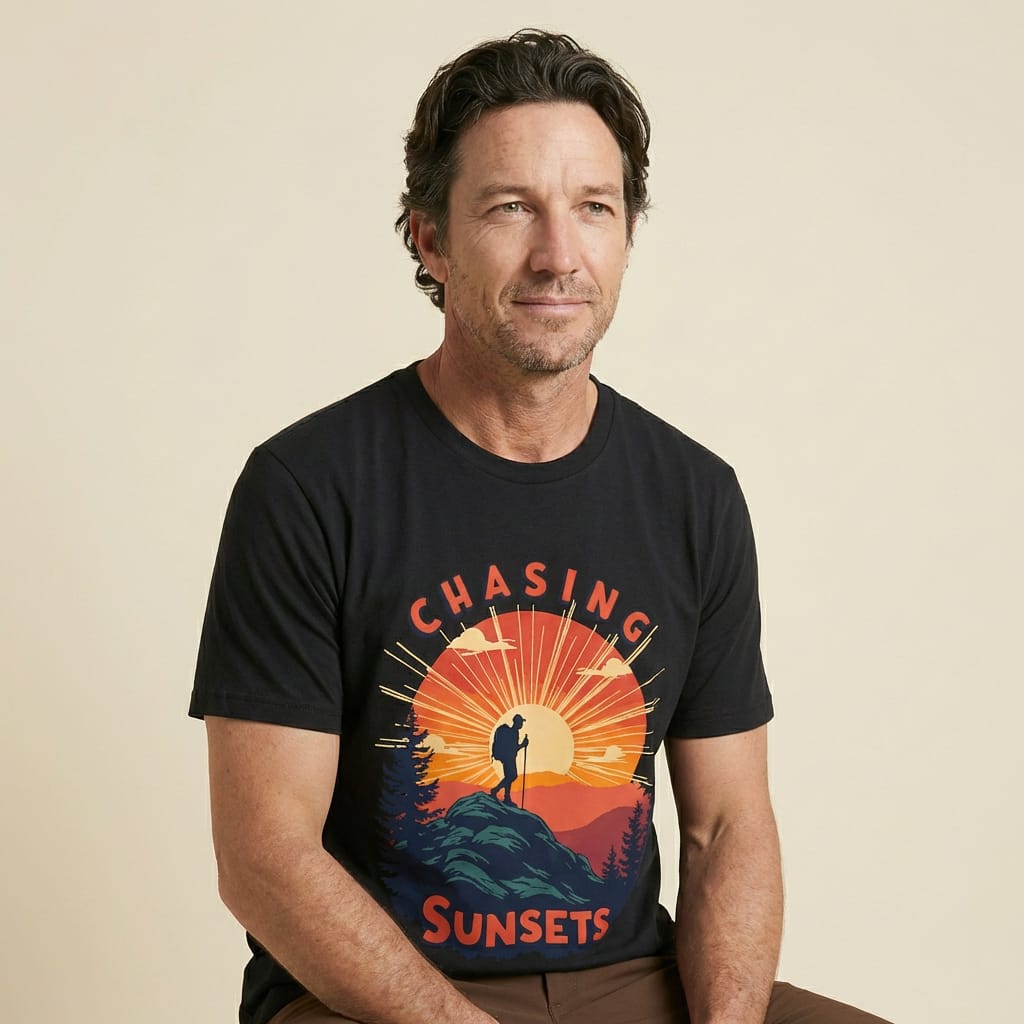 Hike Tee T-Shirt Chasing Sunsets Shirt