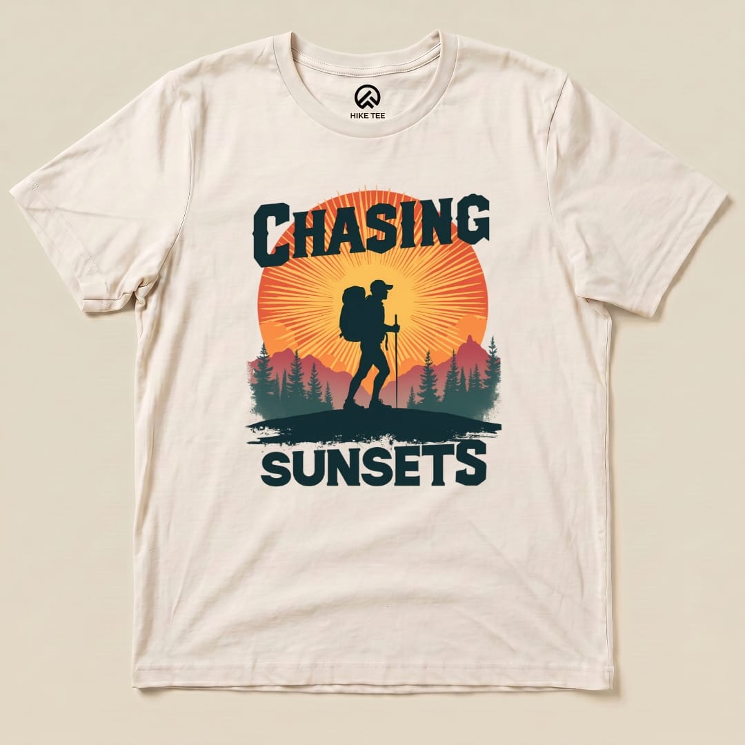 Chasing Sunsets Shirt Hike Tee T-Shirt Natural / S