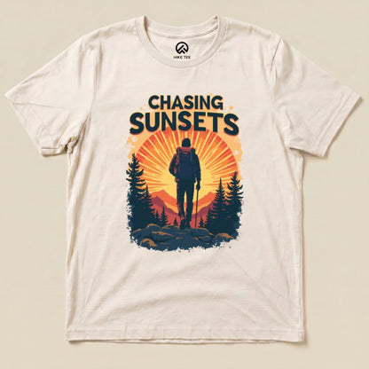 Chasing Sunsets Shirt Hike Tee T-Shirt Natural / S