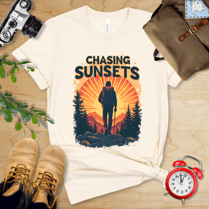 Printify T-Shirt Natural / S Chasing Sunsets