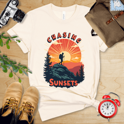 Printify T-Shirt Natural / S Chasing Sunsets