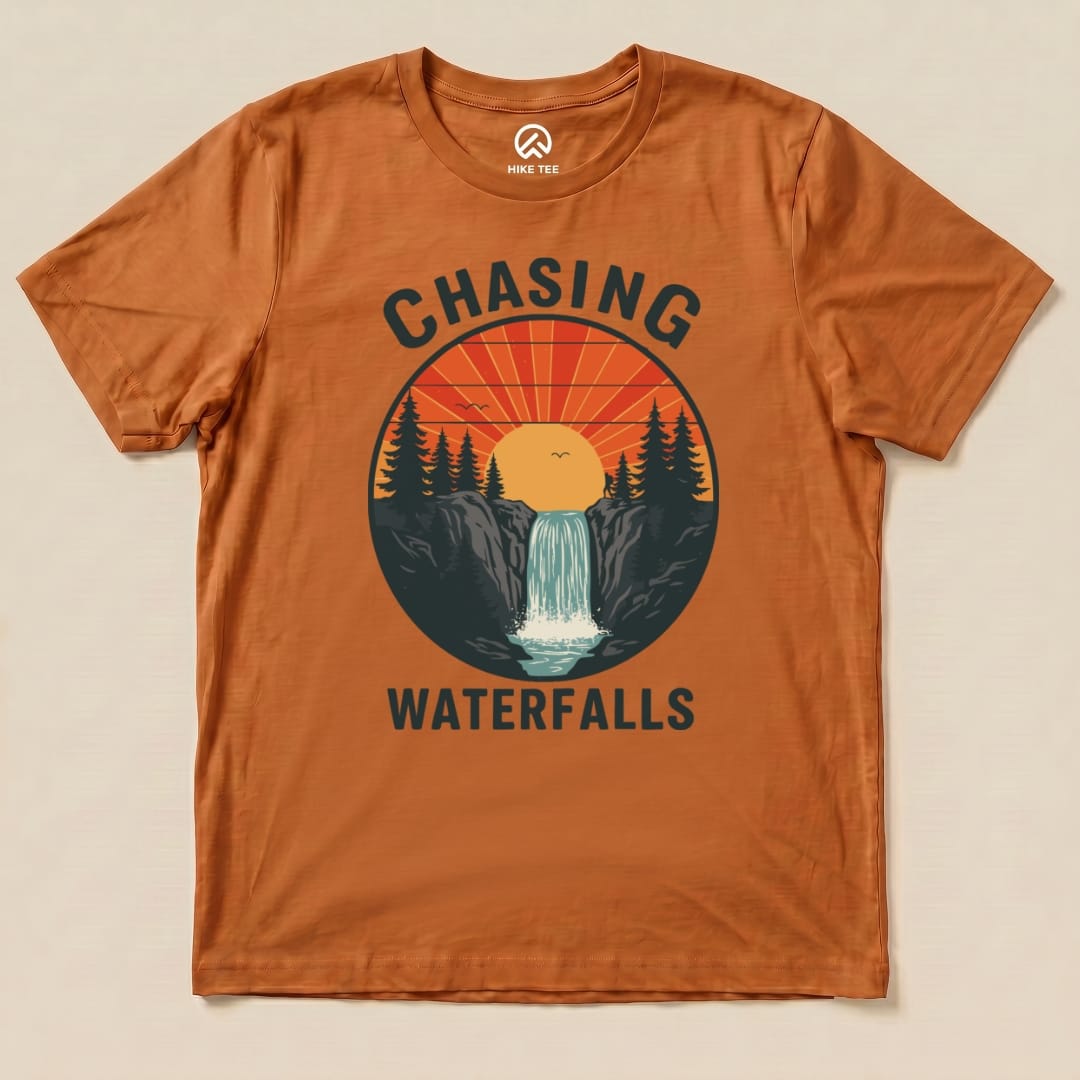Hike Tee T-Shirt Autumn / S Chasing Waterfalls Retro Shirt