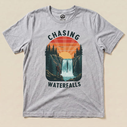 Hike Tee T-Shirt Athletic Heather / S Chasing Waterfalls Shirt