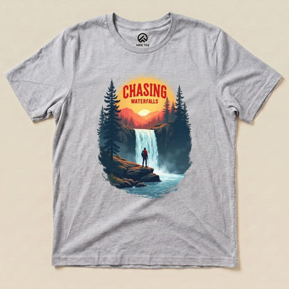 Hike Tee T-Shirt Athletic Heather / S Chasing Waterfalls Shirt