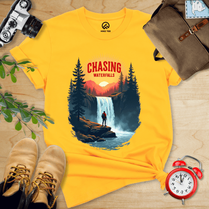 Hike Tee T-Shirt Gold / S Chasing Waterfalls Shirt