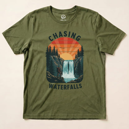Hike Tee T-Shirt Military Green / S Chasing Waterfalls Shirt