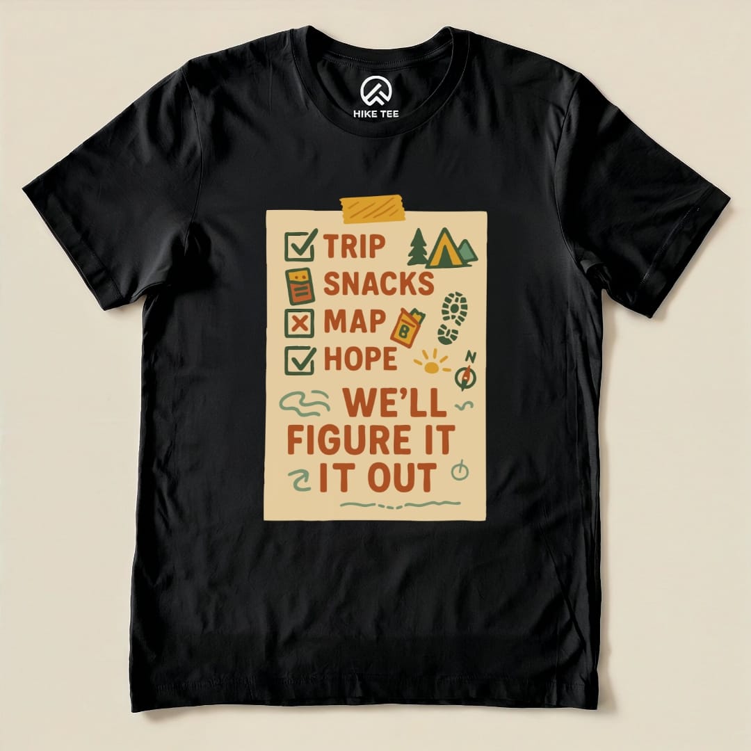 Hike Tee T-Shirt Black / S Checklist Shirt