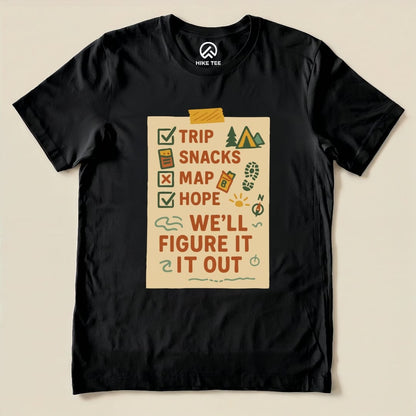 Hike Tee T-Shirt Black / S Checklist Shirt