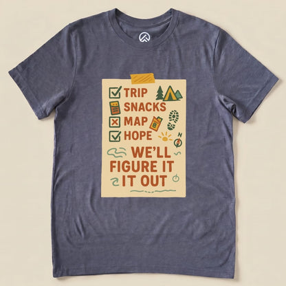 Hike Tee T-Shirt Heather Navy / S Checklist Shirt
