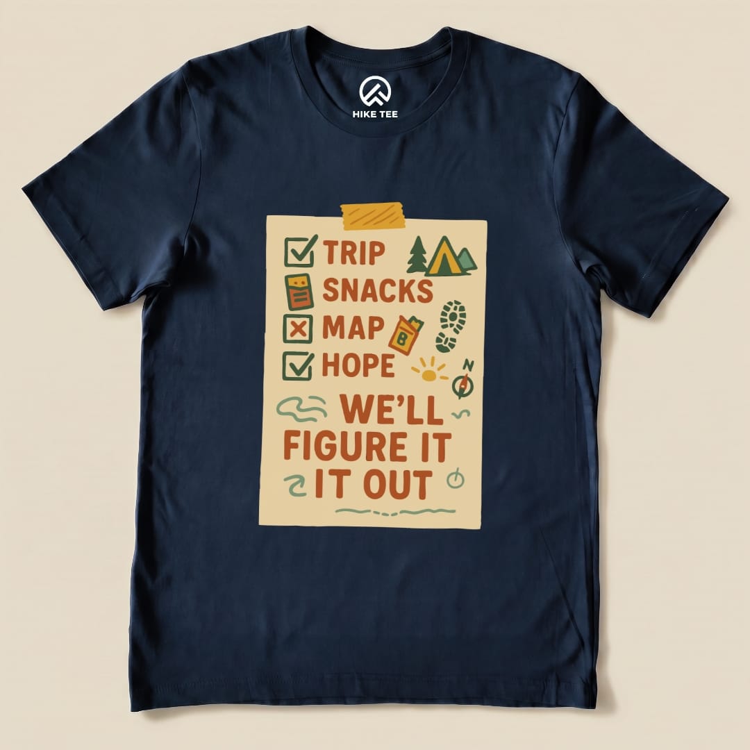 Hike Tee T-Shirt Navy / S Checklist Shirt