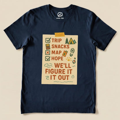 Hike Tee T-Shirt Navy / S Checklist Shirt
