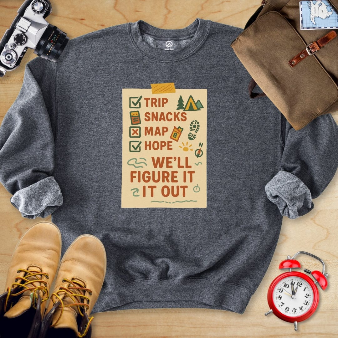 Hike Tee Sweatshirt Dark Heather / S Checklist Sweatshirt