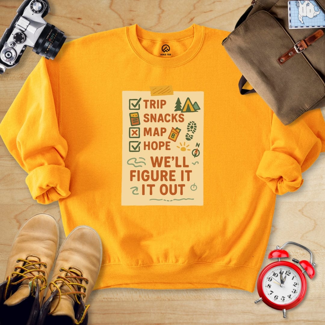 Hike Tee Sweatshirt Gold / S Checklist Sweatshirt