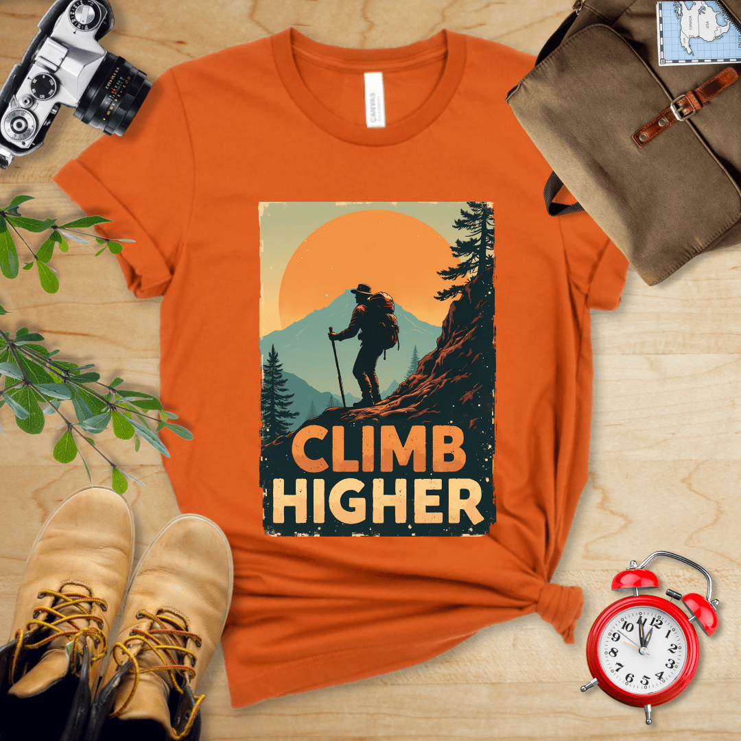 Printify T-Shirt Autumn / S Climb Higher Shirt