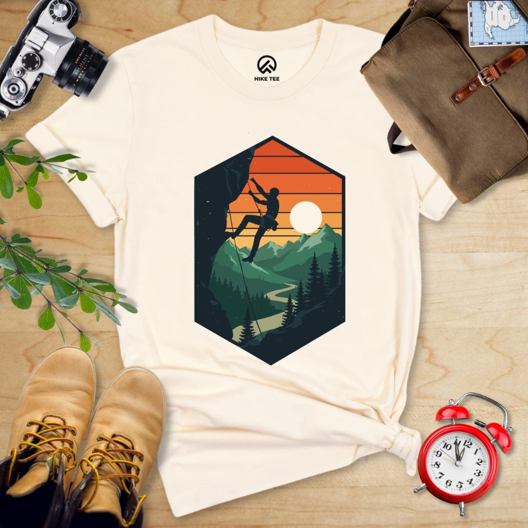 Hike Tee T-Shirt Natural / S Climbing Retro Shirt