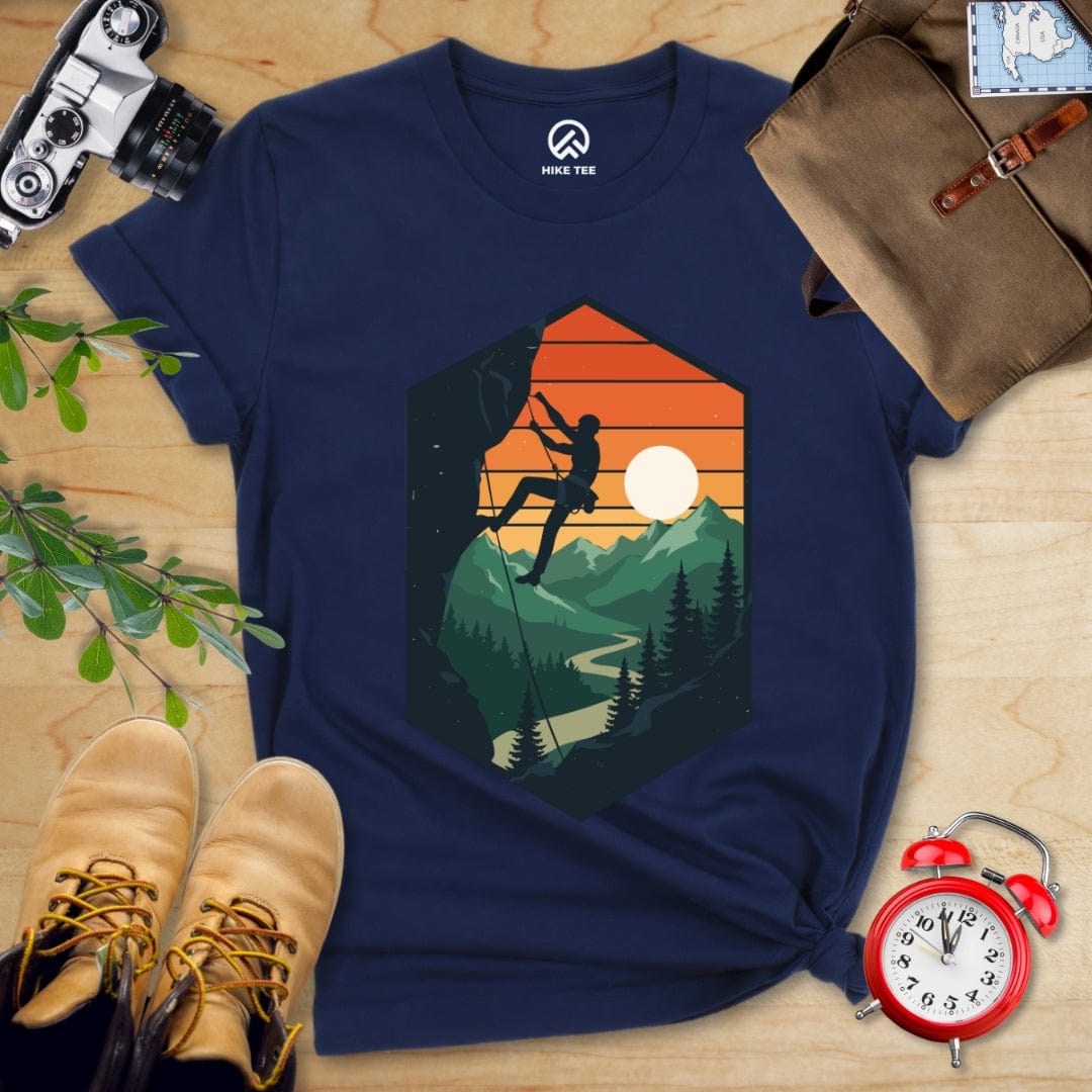 Hike Tee T-Shirt Navy / S Climbing Retro Shirt