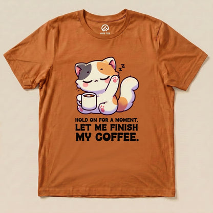 Coffee First Cat Shirt Hike Tee T-Shirt Autumn / S