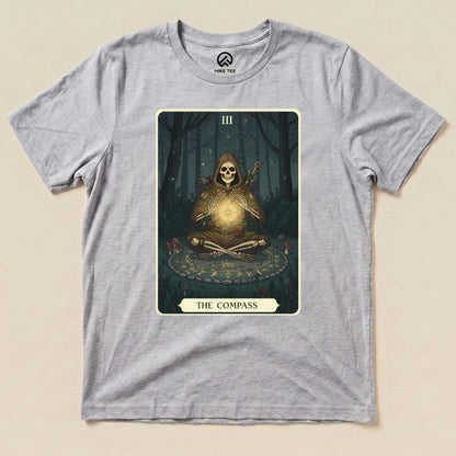 Compass Card Shirt Hike Tee T-Shirt Athletic Heather / S
