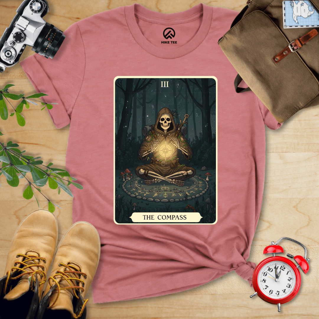 Hike Tee T-Shirt Heather Mauve / S Compass Card Shirt