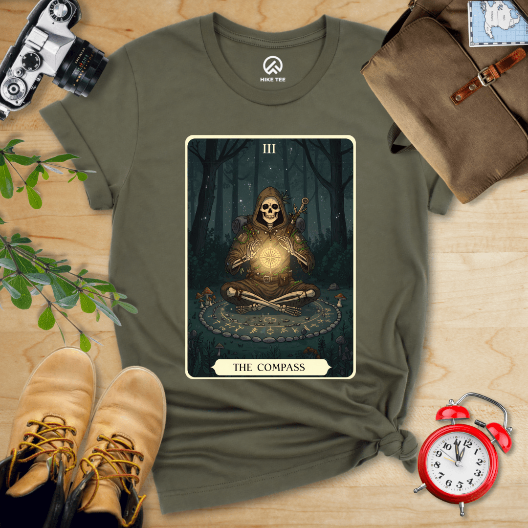 Hike Tee T-Shirt Military Green / S Compass Card Shirt