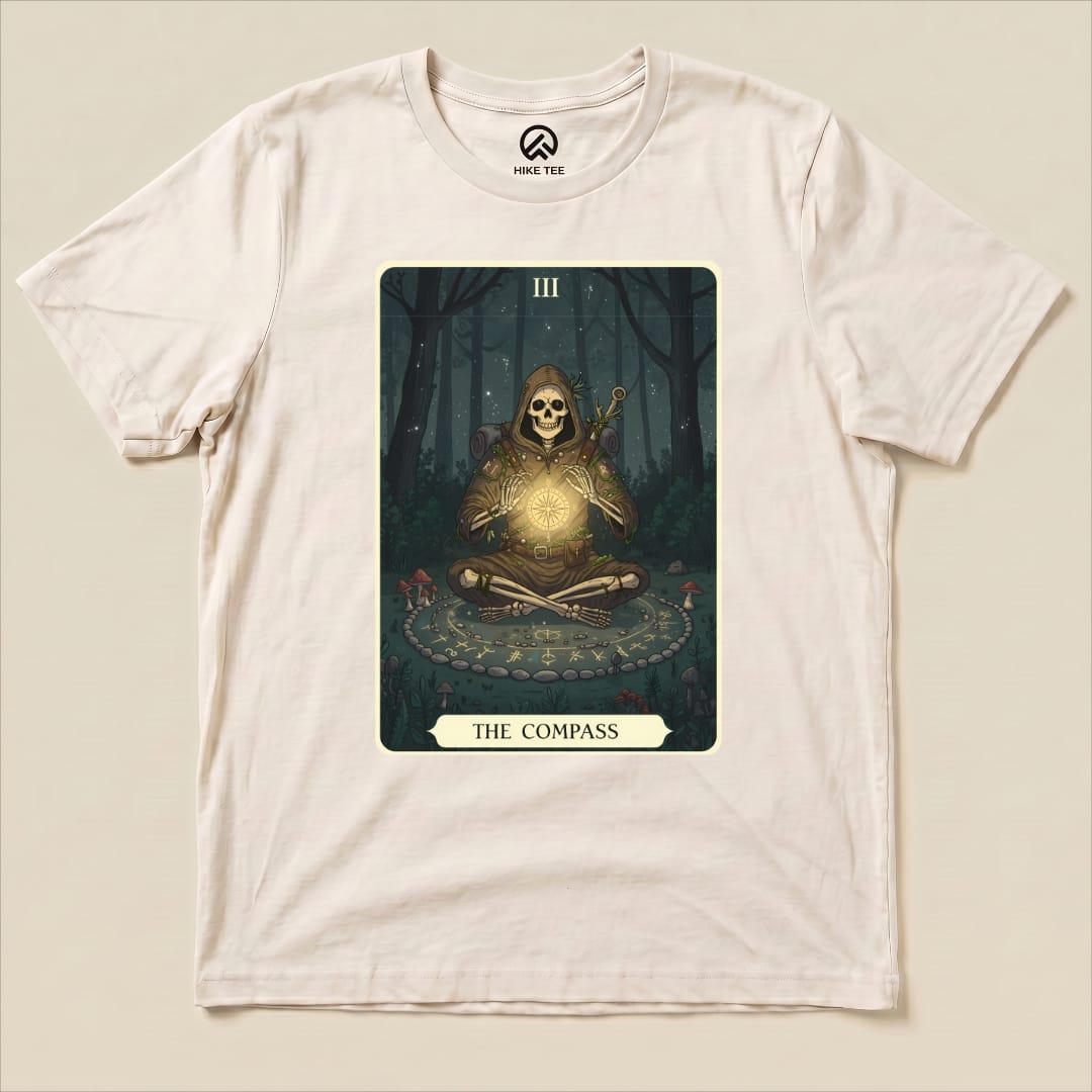 Compass Card Shirt Hike Tee T-Shirt Natural / S