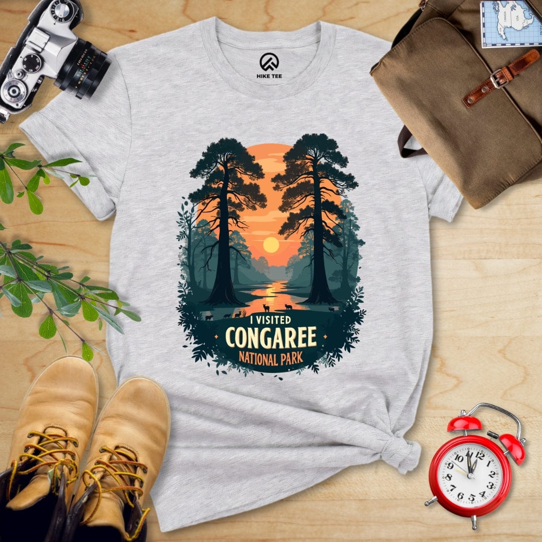 Hike Tee T-Shirt Athletic Heather / S Congaree National Park Shirt