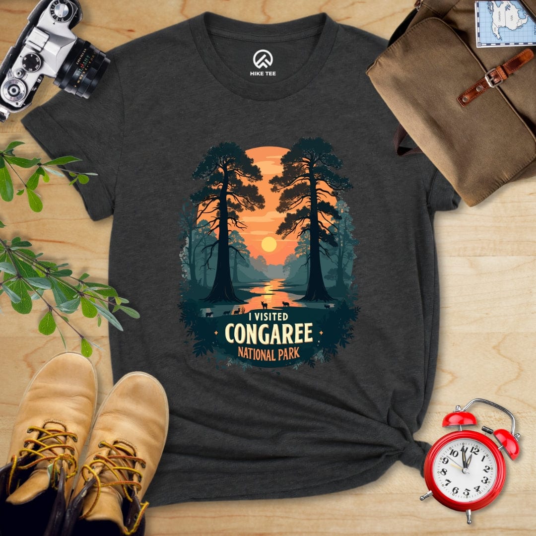 Hike Tee T-Shirt Dark Grey Heather / S Congaree National Park Shirt