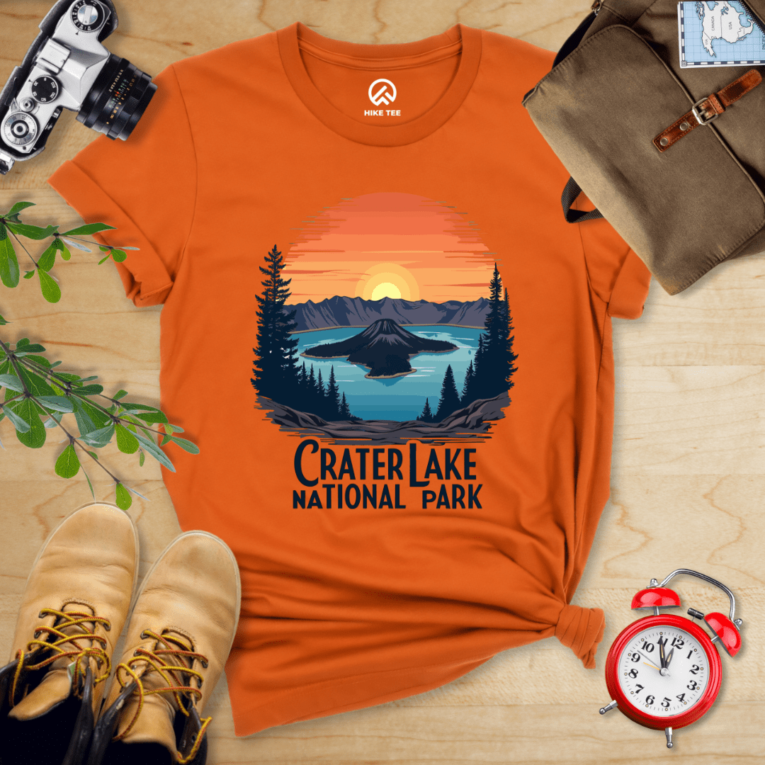 Hike Tee T-Shirt Autumn / S Crater Lake National Park Shirt