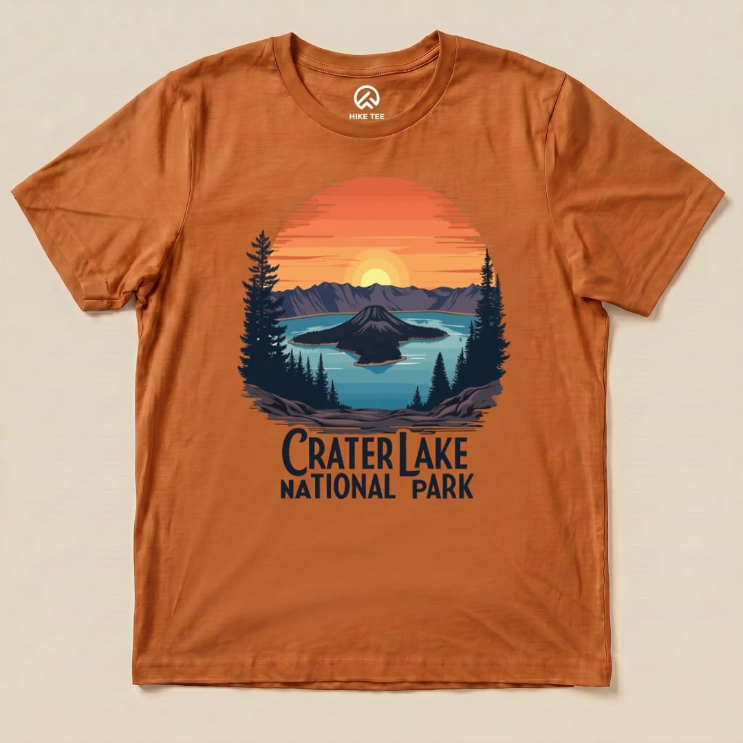 Hike Tee T-Shirt Autumn / S Crater Lake National Park Shirt