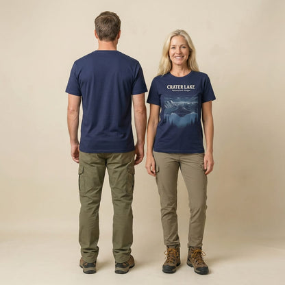 Hike Tee T-Shirt Crater Lake Oregon Vintage Shirt
