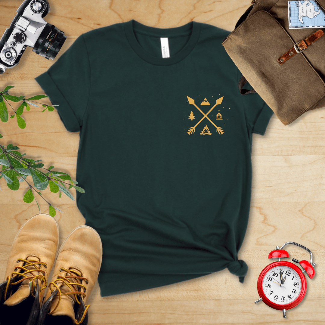 Hike Tee T-Shirt Forest / S Cross Arrows Adventure Shirt