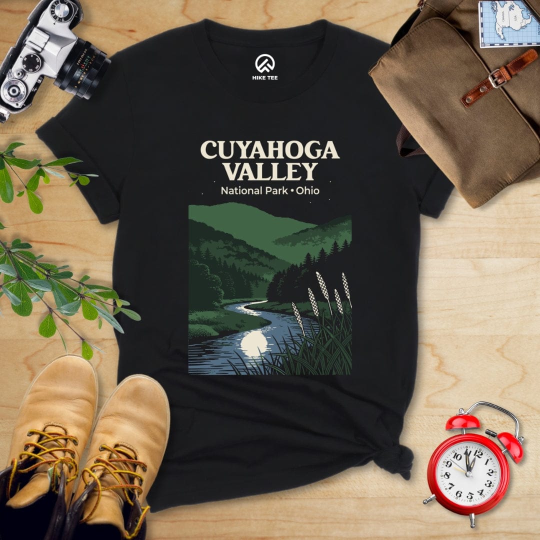 Hike Tee T-Shirt Black / S Cuyahoga Valley National Park Ohio Shirt