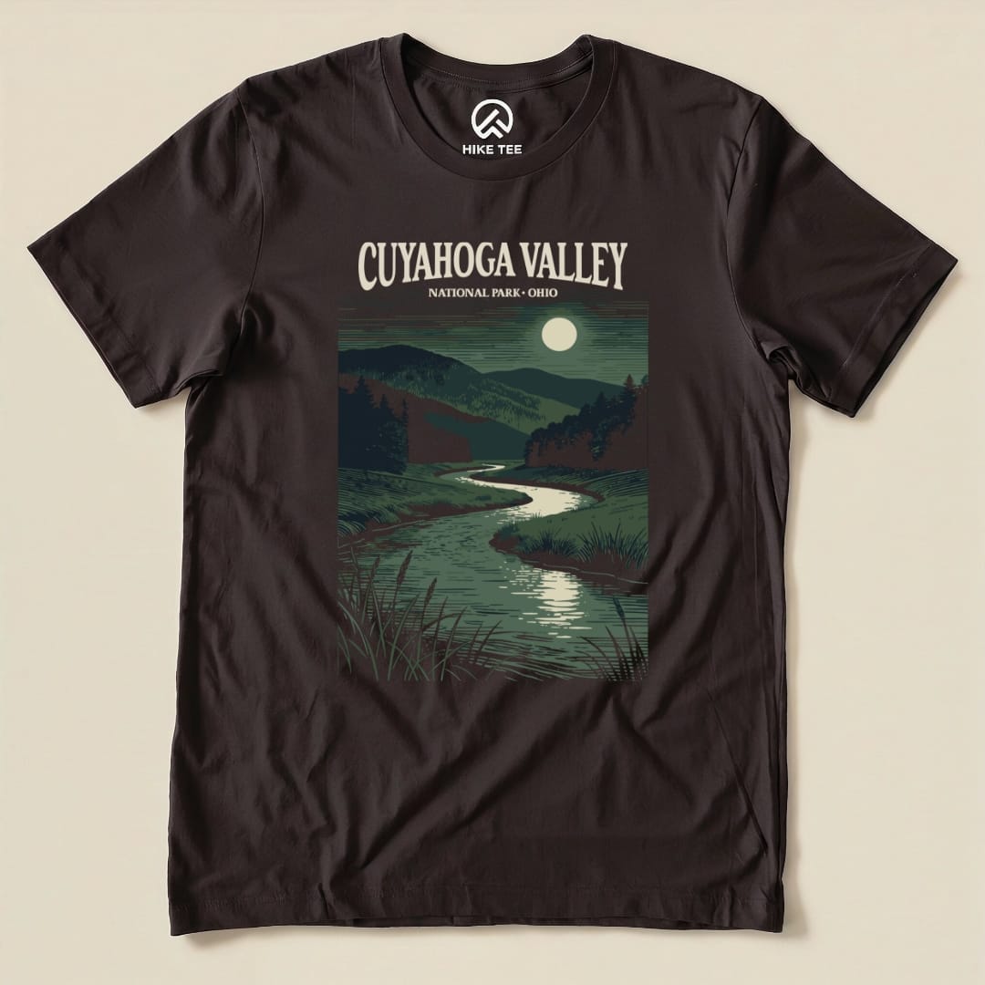 Hike Tee T-Shirt Brown / S Cuyahoga Valley National Park Ohio Shirt
