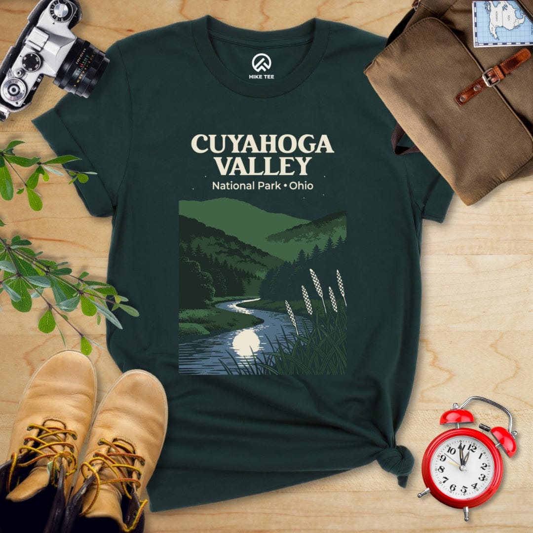 Hike Tee T-Shirt Forest / S Cuyahoga Valley National Park Ohio Shirt
