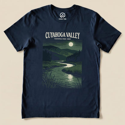 Hike Tee T-Shirt Navy / S Cuyahoga Valley National Park Ohio Shirt