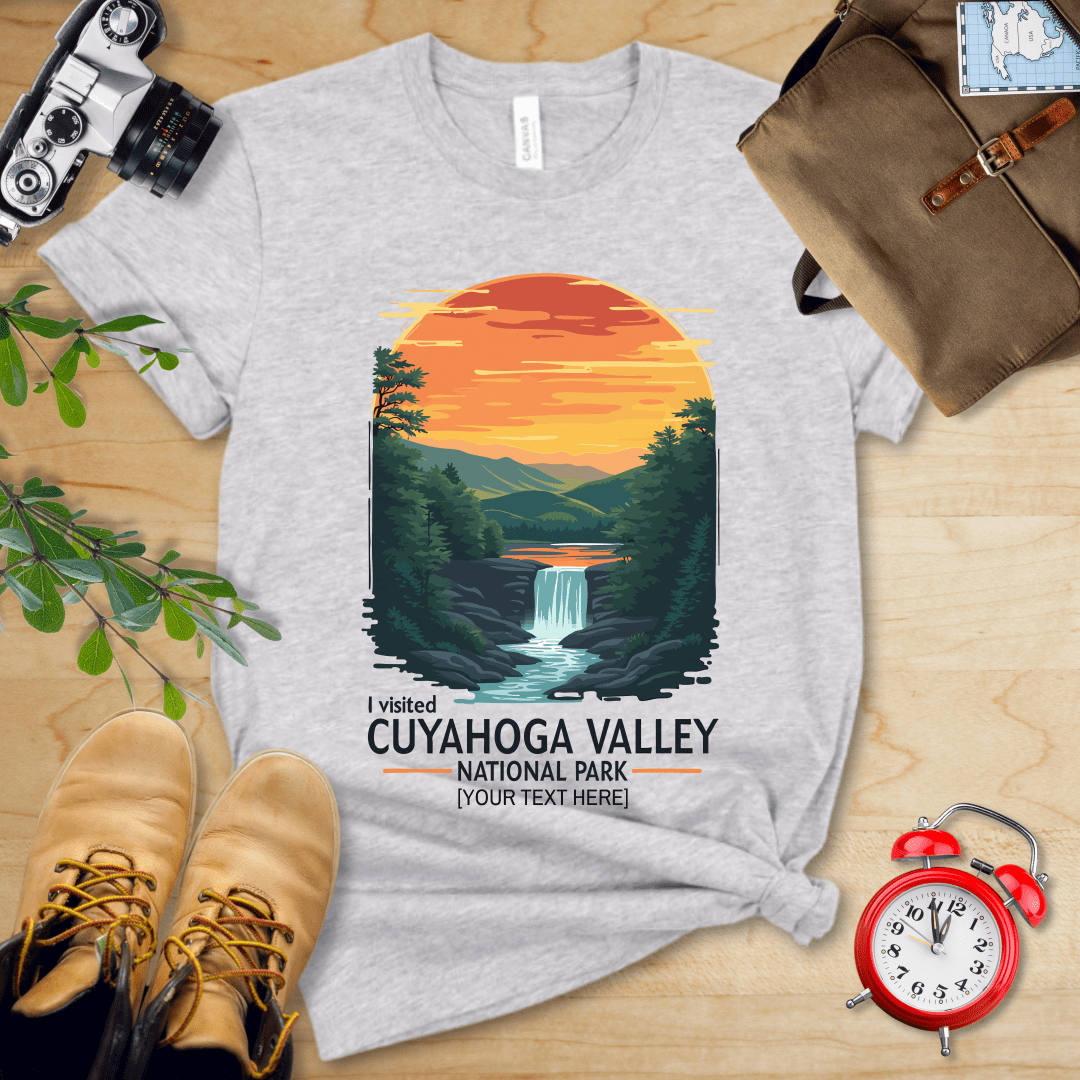 AnywherePOD T-Shirt Athletic Heather / S Cuyahoga Valley National Park Shirt + Personalization