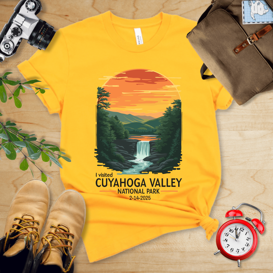 AnywherePOD T-Shirt Gold / S Cuyahoga Valley National Park Shirt + Personalization