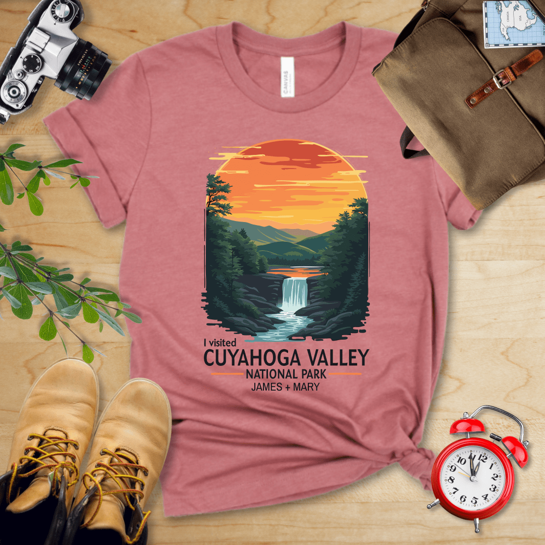 AnywherePOD T-Shirt Heather Mauve / S Cuyahoga Valley National Park Shirt + Personalization