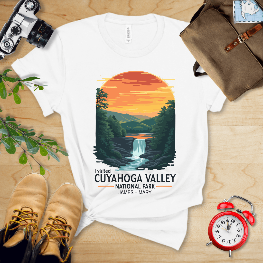 AnywherePOD T-Shirt White / S Cuyahoga Valley National Park Shirt + Personalization