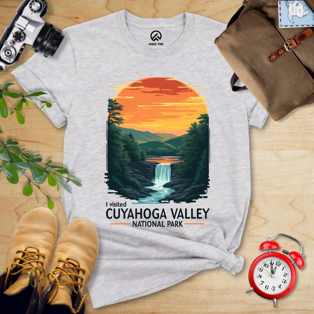 Hike Tee T-Shirt Athletic Heather / S Cuyahoga Valley National Park Shirt
