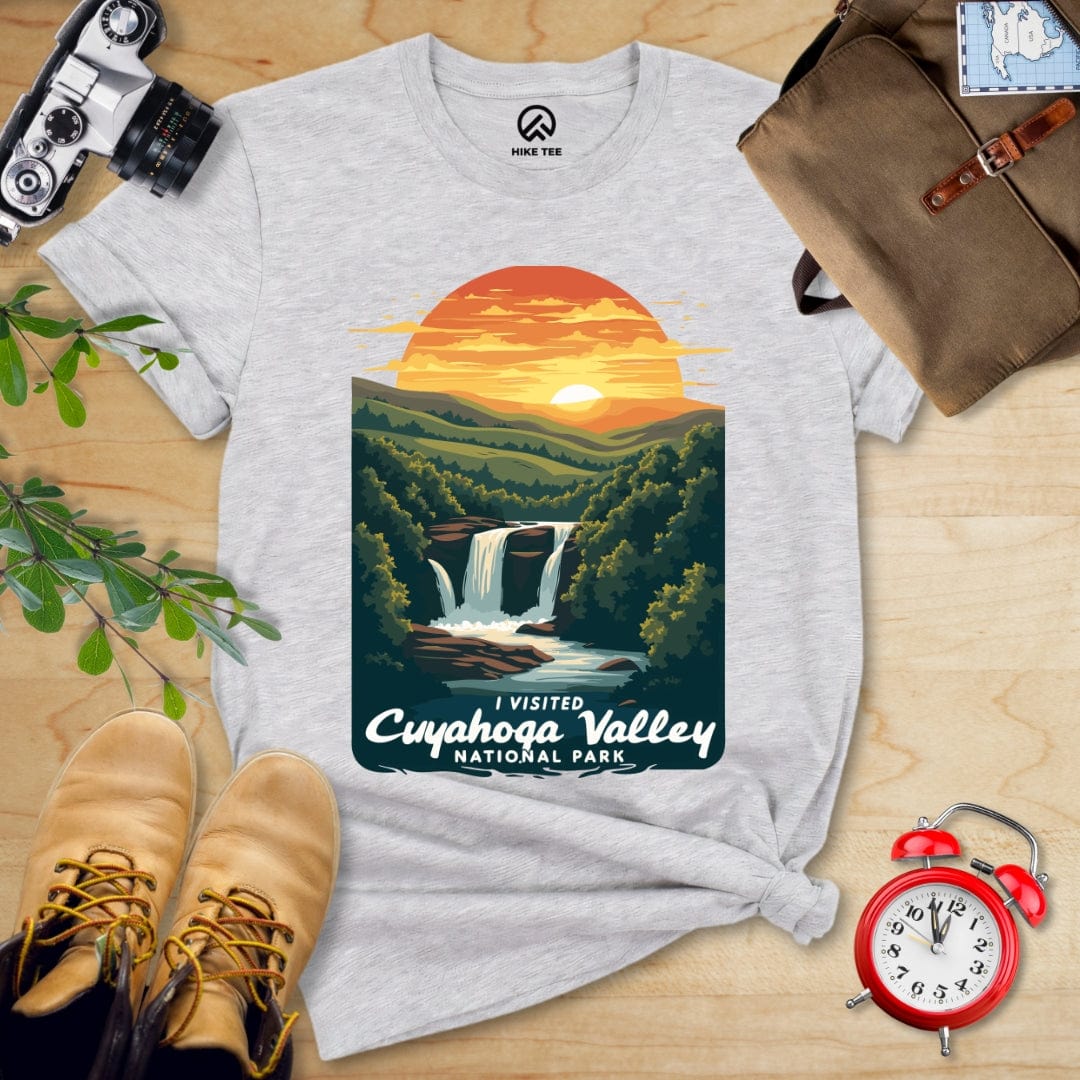 Hike Tee T-Shirt Athletic Heather / S Cuyahoga Valley National Park Shirt